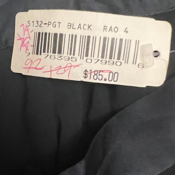 NWT Alfred Sung Black Pleated Maxi Skirt - Size 4 - Picture 7 of 8